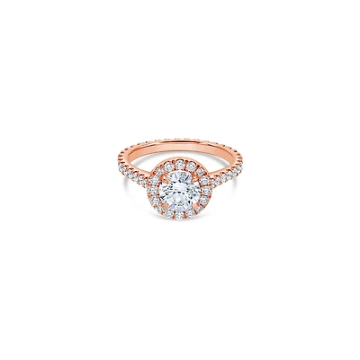Elle Halo Engagement Ring (GIA Round 1.00ct)