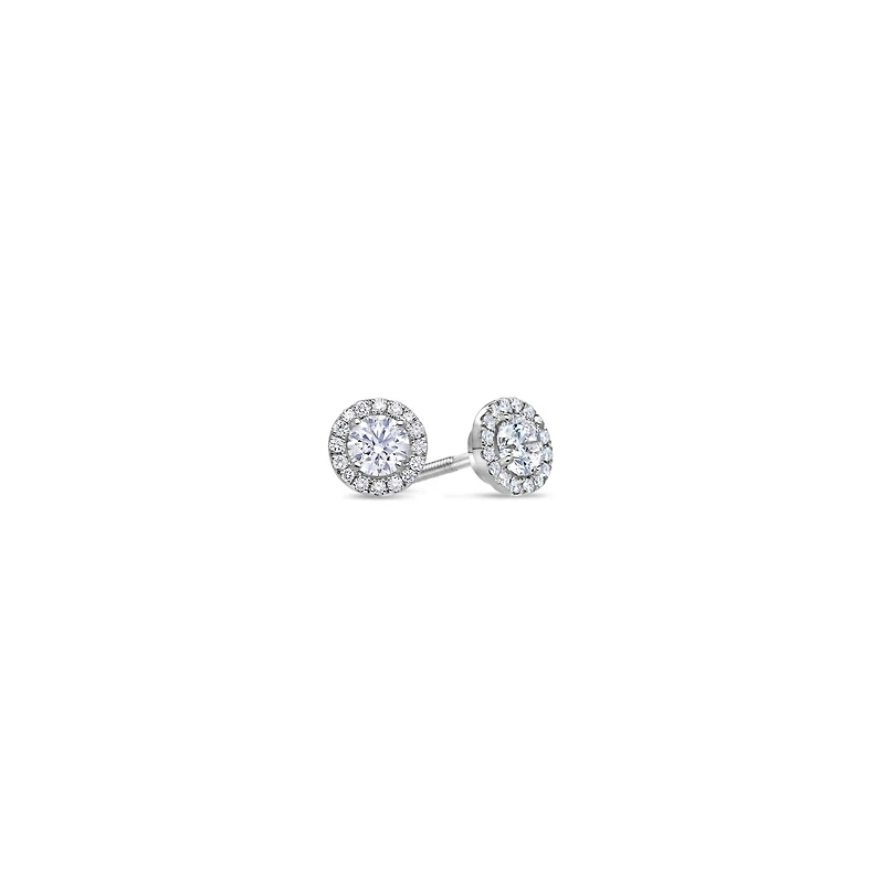 Elle Diamond Stud Earrings (0.70 Carat Total)