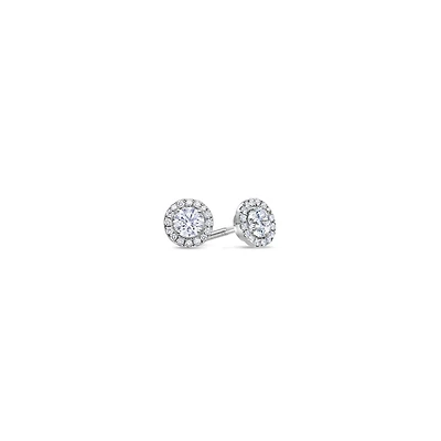 Elle Diamond Stud Earrings (0.70 Carat Total)