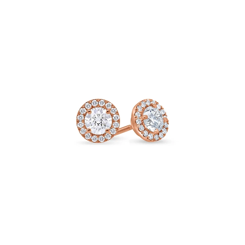 Elle Diamond Stud Earrings (GIA Round, 1.20 Carat Total)