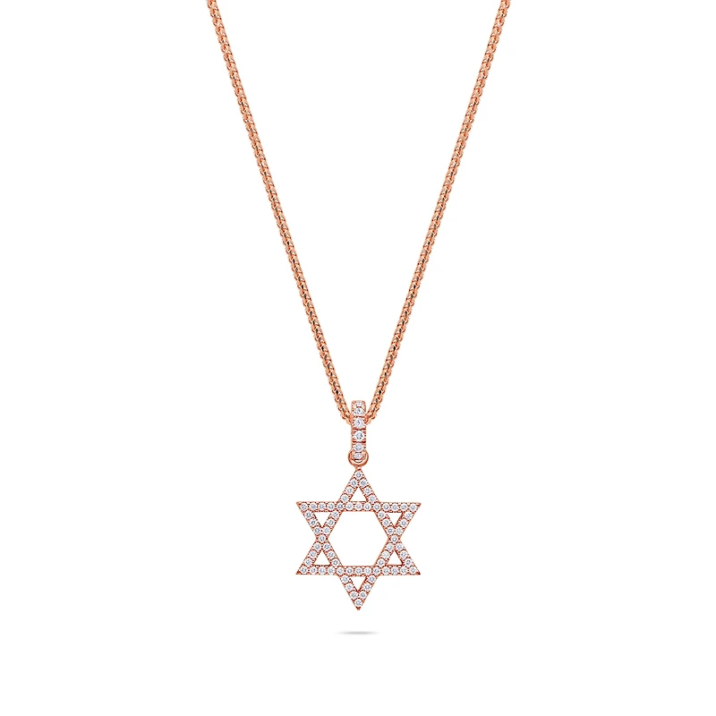 Micro Star of David Piece (Fully Iced)