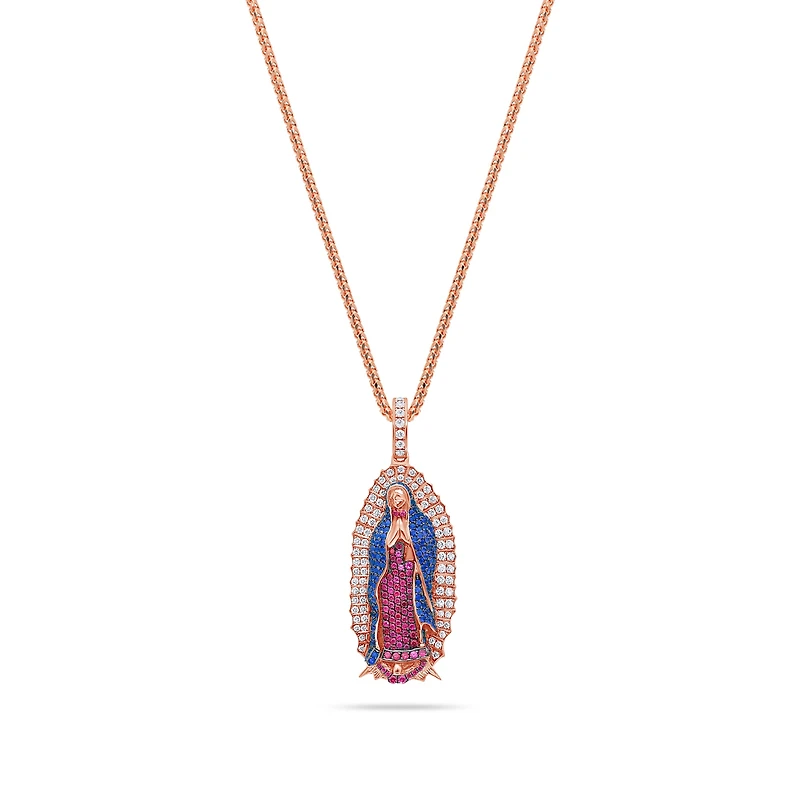 Micro Lady of Guadalupe Piece (Fully Iced, Mosaic)