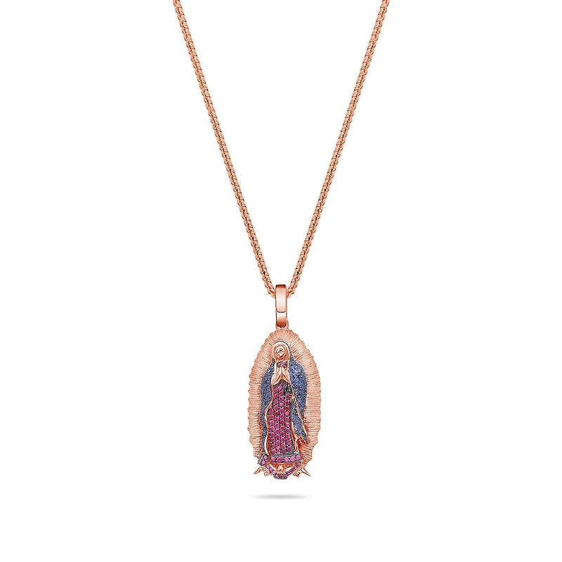 Micro Lady of Guadalupe Piece (Partially Iced, Mosaic)