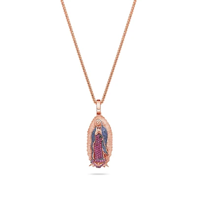 Micro Lady of Guadalupe Piece (Partially Iced, Mosaic)