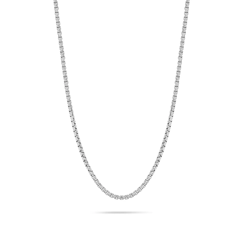 Gold Box Link Chain (2mm, Brush-finished)