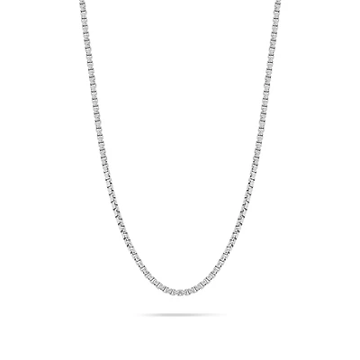 Gold Box Link Chain (2mm, Brush-finished)