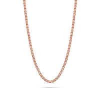 Gold Box Link Chain (3mm, Brush-finished)