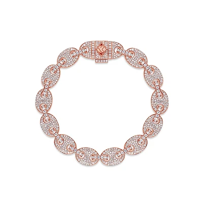 Diamond Ocean Link Bracelet (9mm)