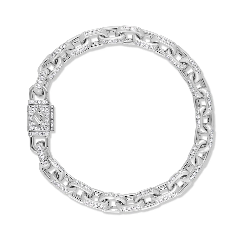 Diamond Odin Link Bracelet (8mm)