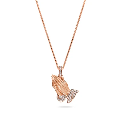 Micro Praying Hands Piece (Partially Iced)