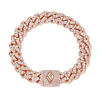 Diamond Cuban Link Bracelet (11mm, Clasp, Oversized)