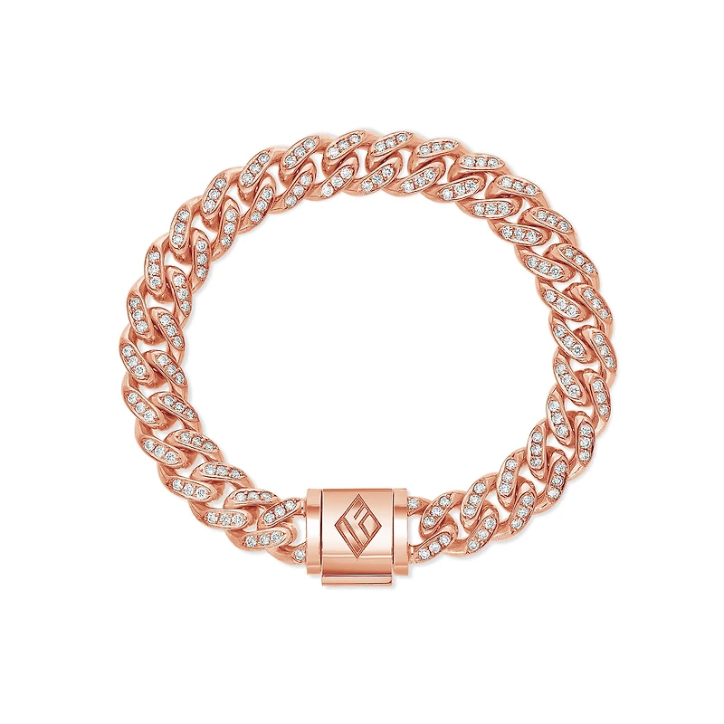 Diamond Cuban Link Bracelet (9mm)