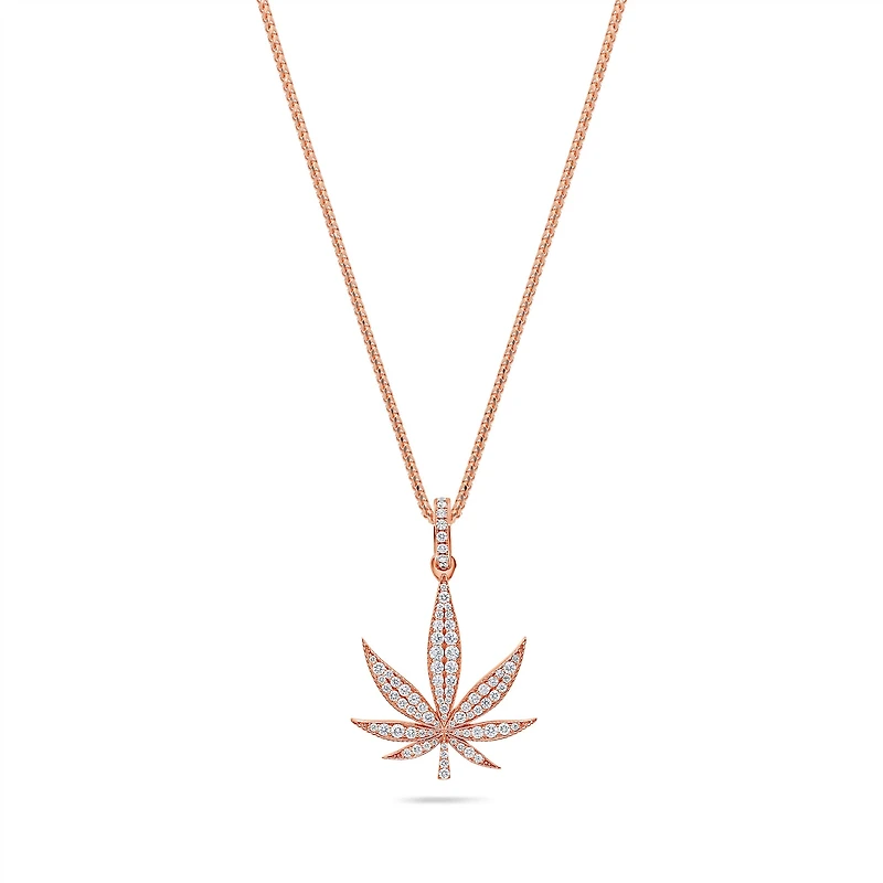 Micro Cannabis Leaf Piece (Fully Iced)