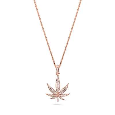 Micro Cannabis Leaf Piece (Fully Iced)