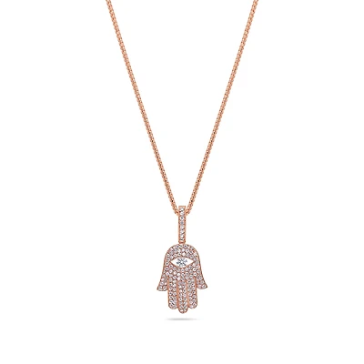 Micro Hamsa Piece (Blessings, Fully Iced)