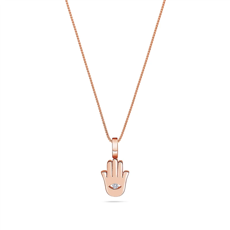 Nano Hamsa Piece (Protection, Diamond Eye)