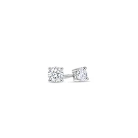 Solitaire Diamond Stud Earrings (0.50 Carat Total, Round)