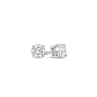 Solitaire Diamond Stud Earrings (GIA, 1.00 Carat Total, Round)