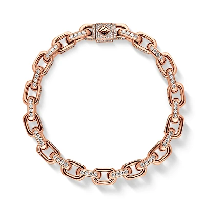 Diamond Odin Link Bracelet (8mm)