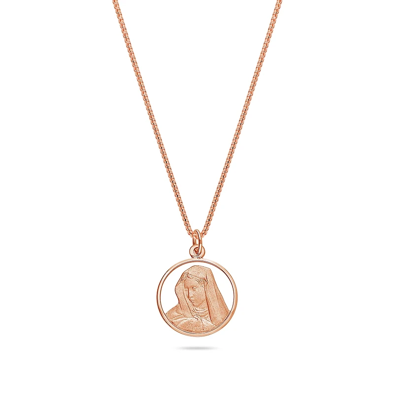 Micro Virgin Mary Medallion