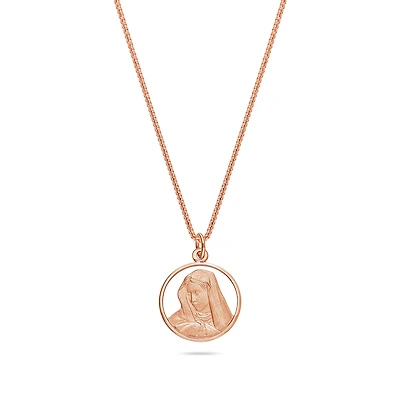 Micro Virgin Mary Medallion