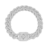 Diamond Cuban Link Bracelet (11mm, Clasp)