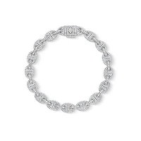 Diamond Ocean Link Bracelet (7mm)