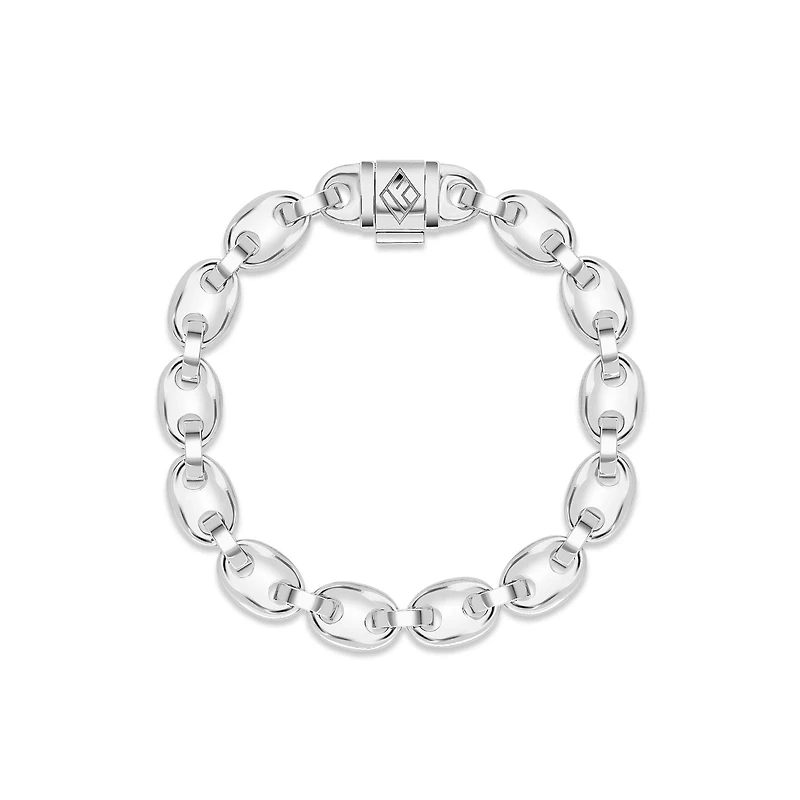 Gold Ocean Link Bracelet (9mm)