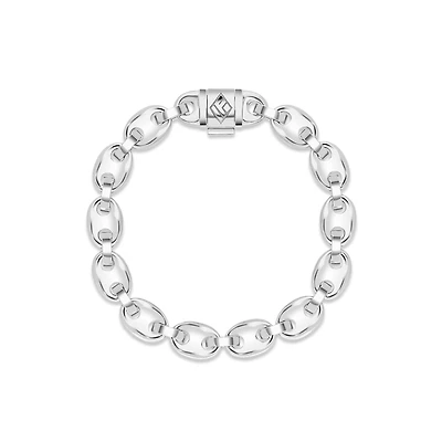 Gold Ocean Link Bracelet (9mm)