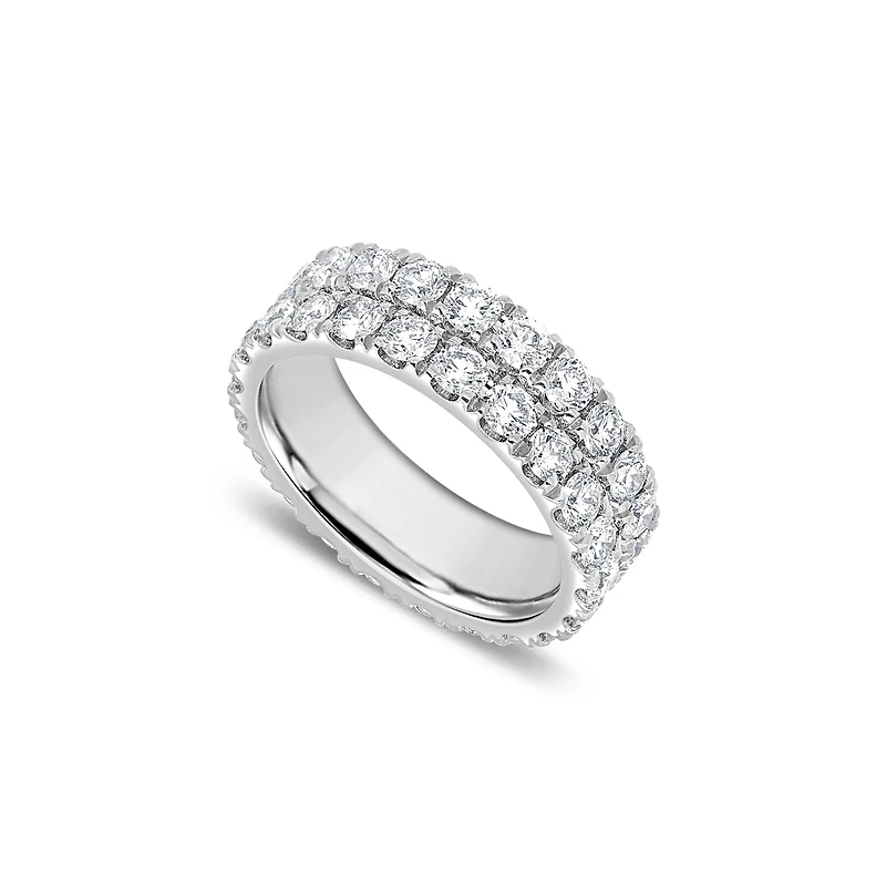 Micro Elle Eternity Ring (2-Row)