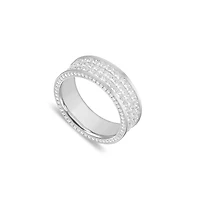 Sage Eternity Ring (3-Row)