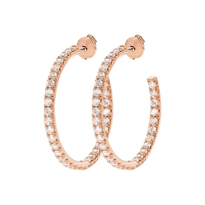 Ciera Diamond Hoop Earrings (40mm)