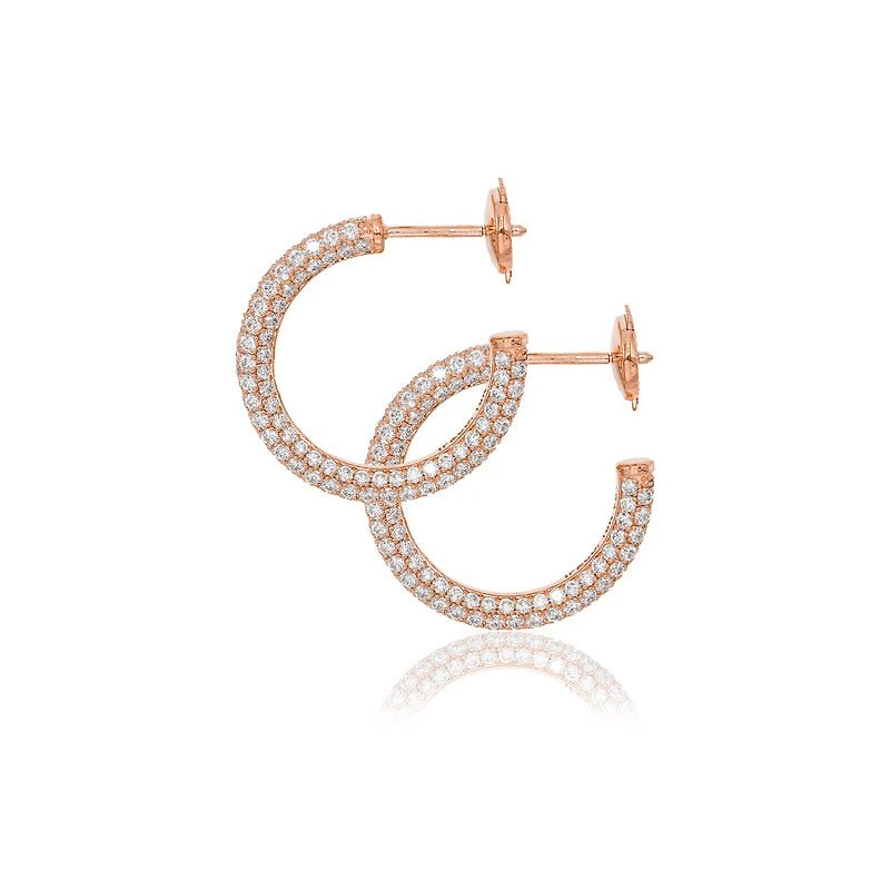 Cali Diamond Hoop Earrings