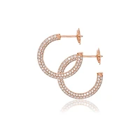 Cali Diamond Hoop Earrings