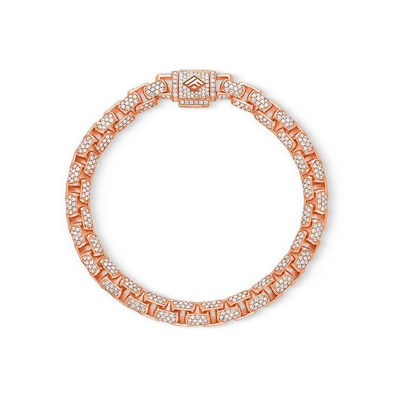 Diamond Moon Link Bracelet (6.5mm)