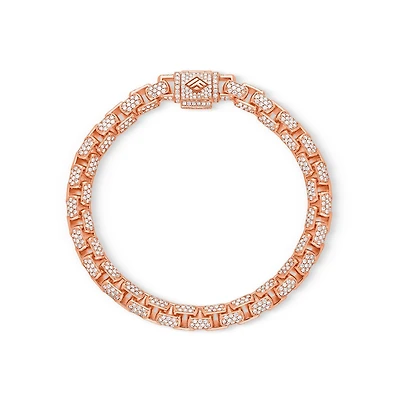 Diamond Moon Link Bracelet (6.5mm)