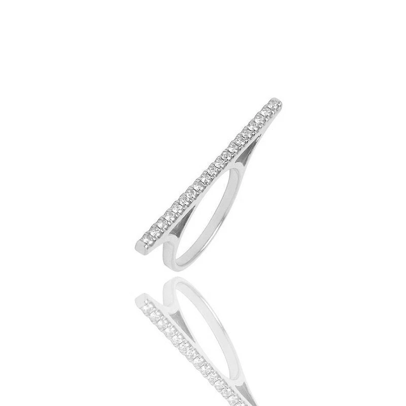 Baby Elle Diamond Bar Ring