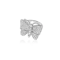 Diamond Butterfly Ring (Fully Iced)
