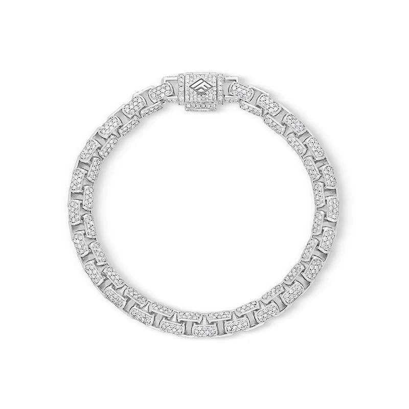 Diamond Moon Link Bracelet (6.5mm)