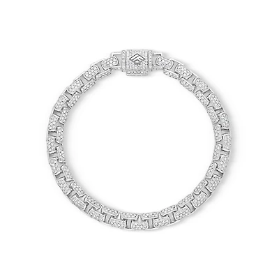 Diamond Moon Link Bracelet (6.5mm)