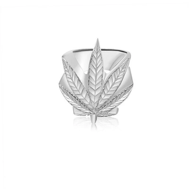 Gold Cannabis Leaf Ring