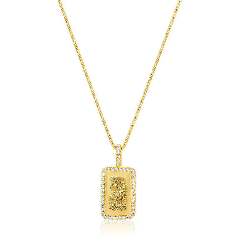 Micro 2.5g Suisse Fine Gold Bar (Lady Fortuna, Fully Iced)