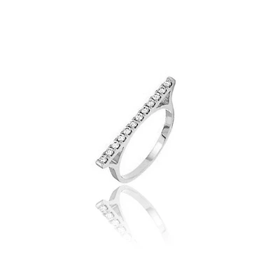 Micro Elle Diamond Bar Ring