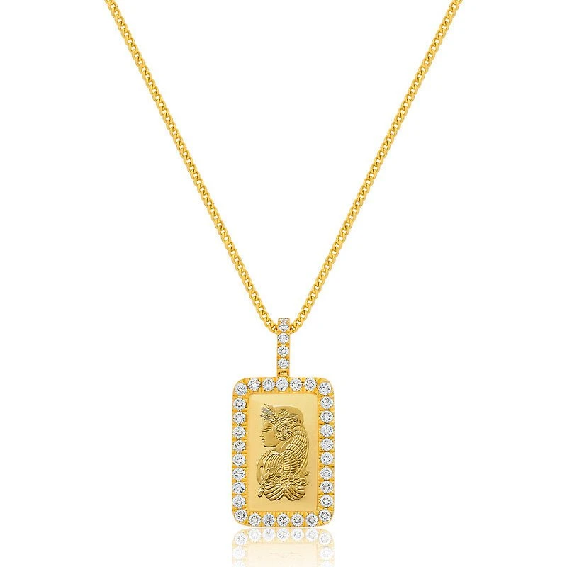 Milli 5g Suisse Fine Gold Bar (Lady Fortuna, Fully Iced)