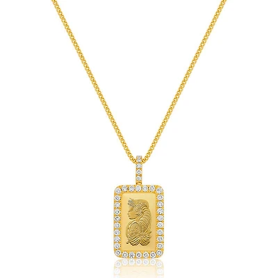 Milli 5g Suisse Fine Gold Bar (Lady Fortuna, Fully Iced)