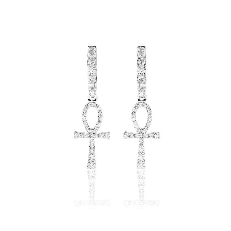 Pico Harvey Ankh Hoop Earrings