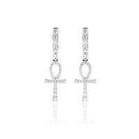 Pico Harvey Ankh Hoop Earrings