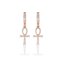 Pico Harvey Ankh Hoop Earrings