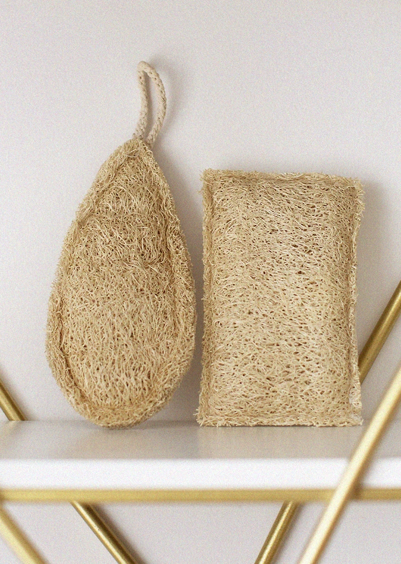 Vegetable loofah sponge