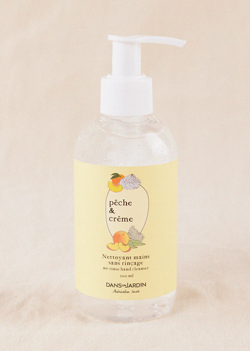 Nettoyant à mains sans rinçage - Pêche crème